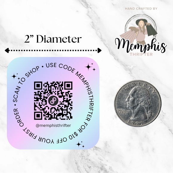 100 Custom 2” stickers with QR code - Picture 3 of 13